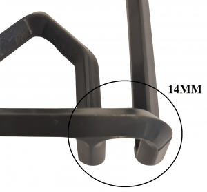Eviscerating shackle 14 mm grey - Görsel 2