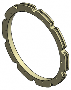Drive/idler rim 10x6" D=485mm bore=400mm - Görsel 2