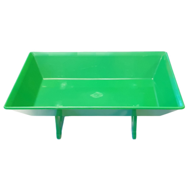 Synthetic tray, green 6"