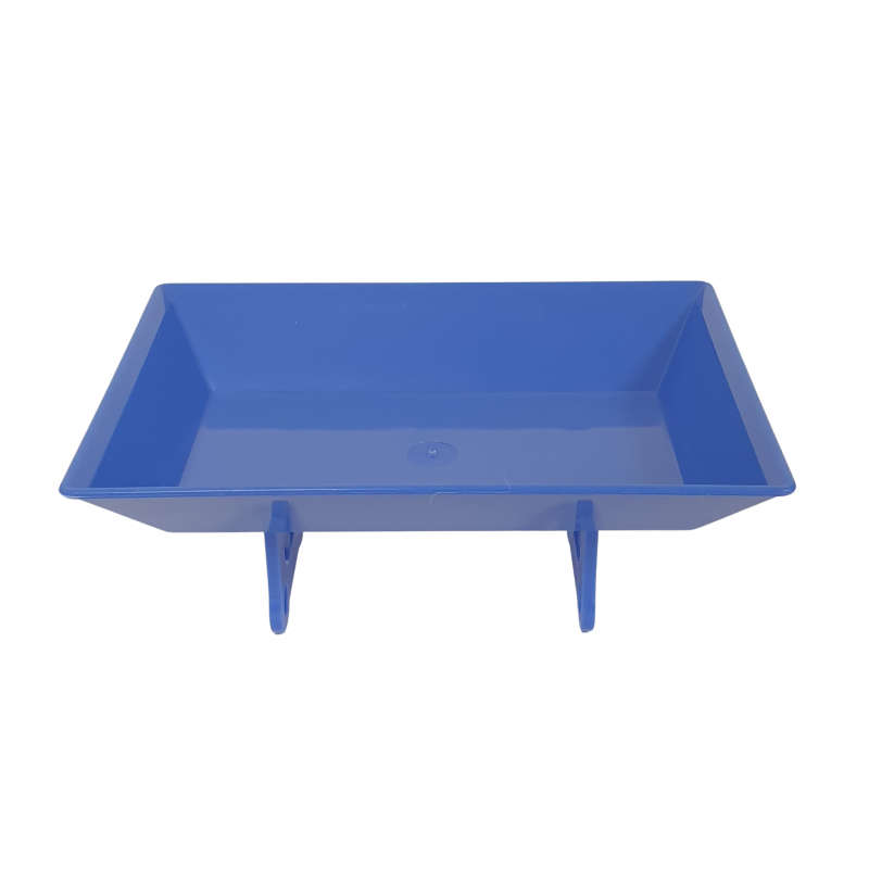 Synthetic tray, blue 6"