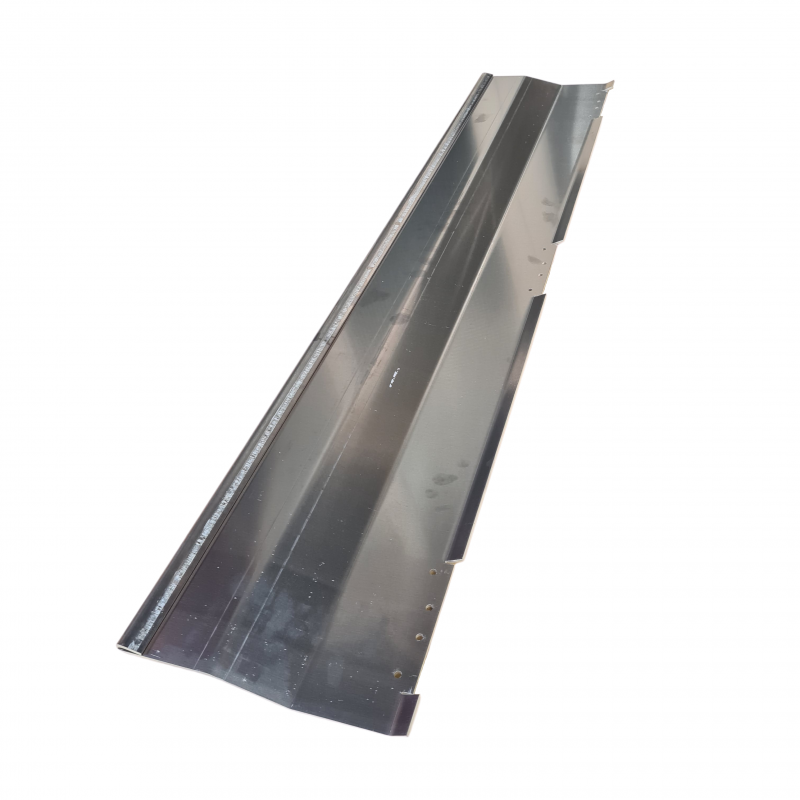 Aluminium plate excl. mounted hinges