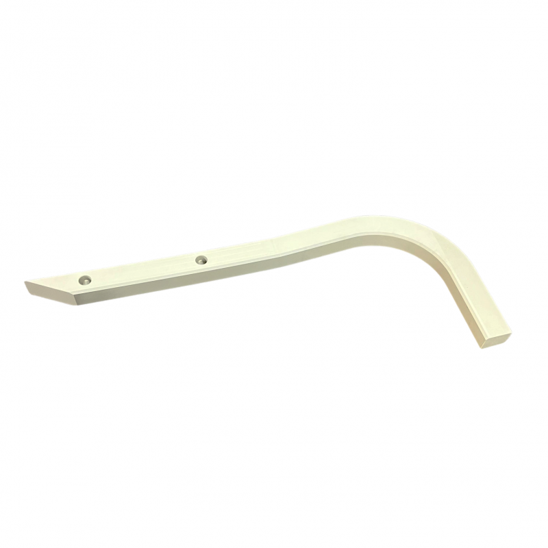 Guide for the infeed section for the plucker