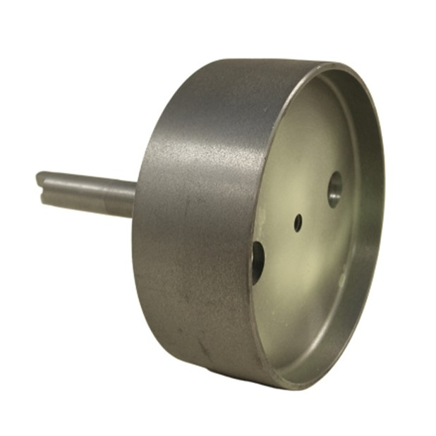 Picker belt pulley crowned