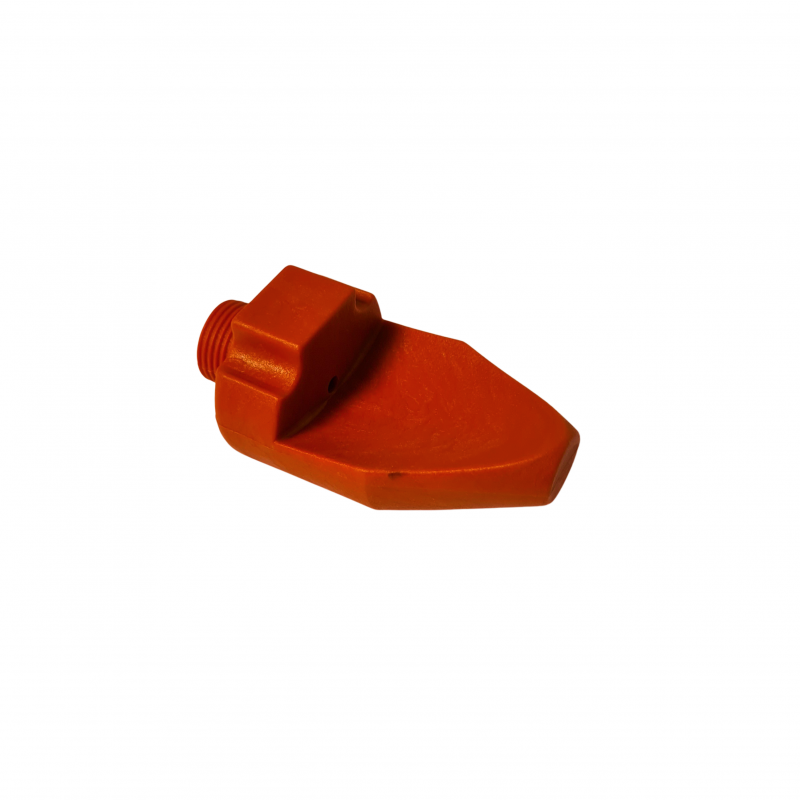 Red flat jet nozzle 3/8 diam. 5
