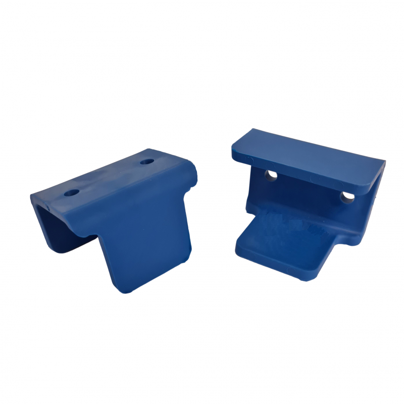 Pur closing plate blue bended