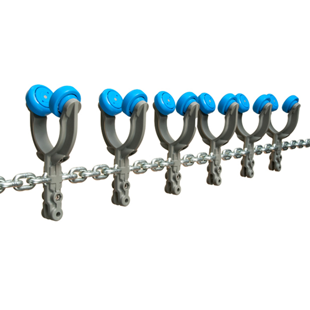 Galv. chain with click trolleys