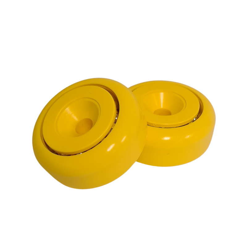 Wide trolley wheel