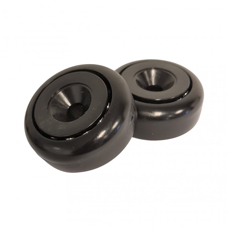 Wide trolley wheel