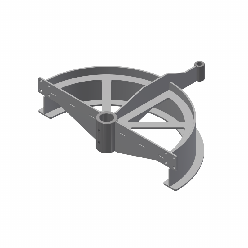 T-track bend frame 180º D=485mm