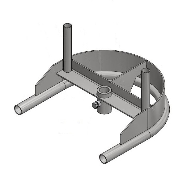 Tube track bend 180º D=485mm