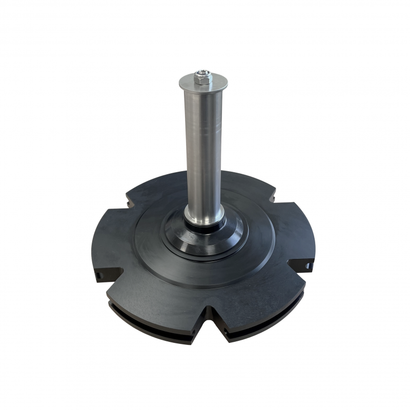 Idler wheel 6x6" D=291mm incl. shaft