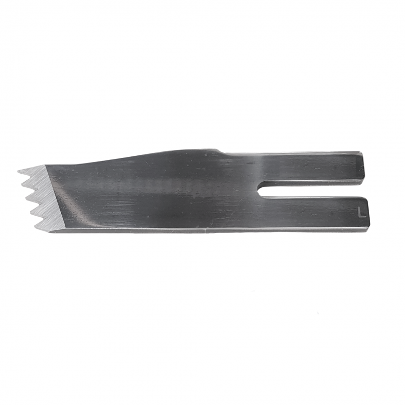 Toothed flat knife L.H.