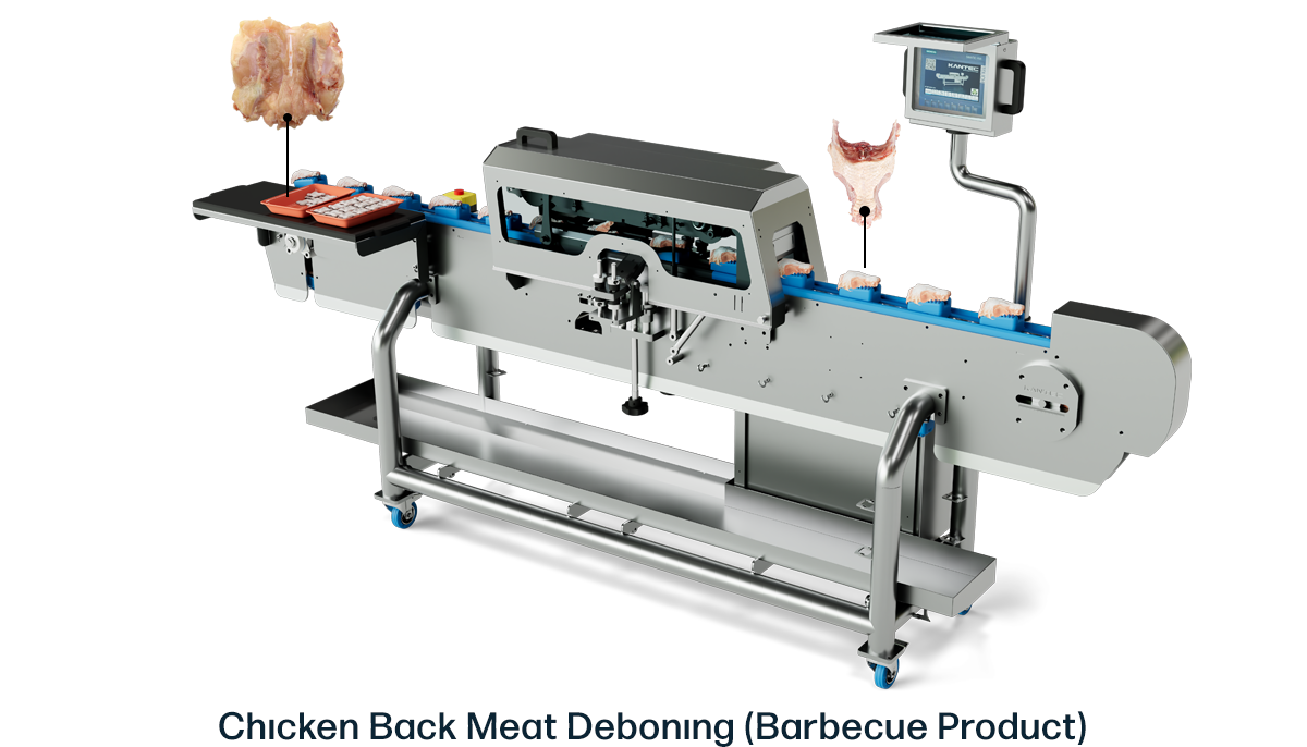 Chicken Back Meat Deboning (Barbecue Product) I Kelebec 2.0